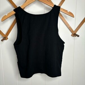 H&M basic black tank Large